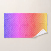 Ipanema Rainbow Hypnotic Diamond Moderne Art Pop (Serviette à main)