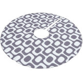 Ipanema Sidewalk Pattern, Beach Pattern, Brazil Kerstboom Rok (Gekanteld)