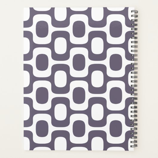 Ipanema Sidewalk Pattern, Beach Pattern, Brazil Planner (Achterkant)