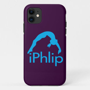iPhlip Blue Gymnastics Gymnast iPhone 11 Hoesje
