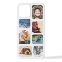 iPhone12 Photo Collage Sjabloon Rond telefoongespr