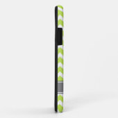 iPhone5 Aangepast monogram grijs Limoen Chevron Case-Mate iPhone Case (Achterkant/rechts)