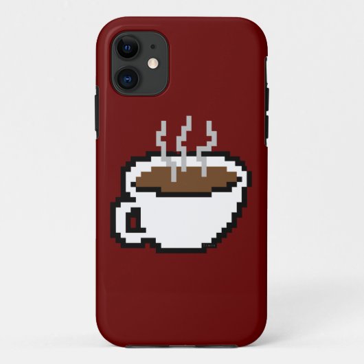 iPhone 11 coque à café 8 bits (Dos)
