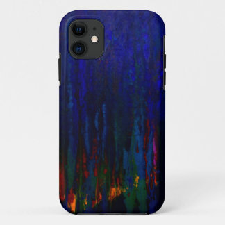 iPhone 11 Coque Blue iPhone5 "Evergreens Abstraits"