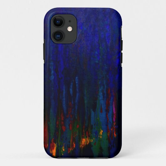 iPhone 11 Coque Blue iPhone5 "Evergreens Abstraits" (Dos)