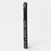 iPhone 11 coque en diagonale noir et bleu (Dos/Gauche)