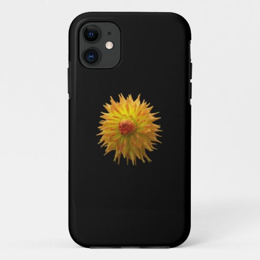 iPhone 11 Coque iPhone5 à fleurs jaunes (Dos)