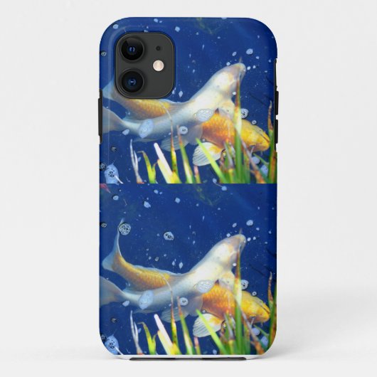 iPhone 11 coque japonais de carpe koi (Dos)
