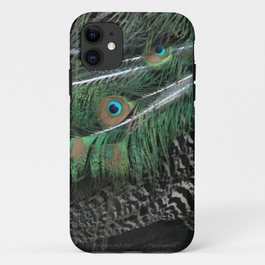 iPhone 11 Coque Peacock Plumage iPhone5 (Dos)