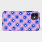 iPhone 11 coque rose et bleu hypnotique (Dos (Horizontal))