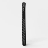 iPhone 11 Coque téléphone/tablette - Fibre de carbone - Noir (Dos/Gauche)