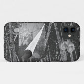 iPhone 11 Courbe de page noire avec Coque d'yeux-Coque (Dos (Horizontal))
