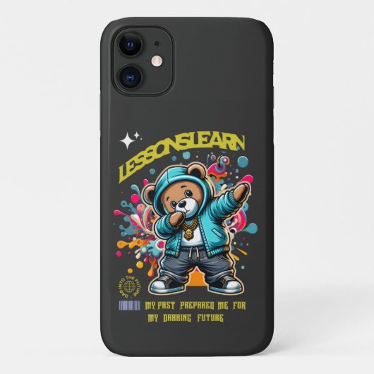 IPHONE 11 DABBING FUTURE LESSONS LEARN CASE (Achterkant)