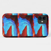iPhone 11 glace sur roches rouges coque (Dos (Horizontal))