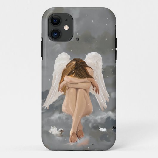 iPhone 11 Narnia Angel Repose Coque-Mate Coque (Dos)