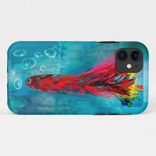 iPhone 11 Poisson Coque robuste (Dos (Horizontal))