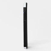 iPhone 11 sirène bleue sur coque noir (Dos/Gauche)