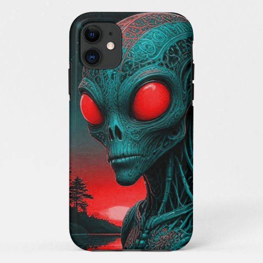iPhone 11 telefoonhoesje met buitenaards thema Case-Mate iPhone Case (Achterkant)