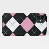 iPhone 11 Téléphone / Coque Tablet PC - Carrés Jacquards - R (Dos (Horizontal))
