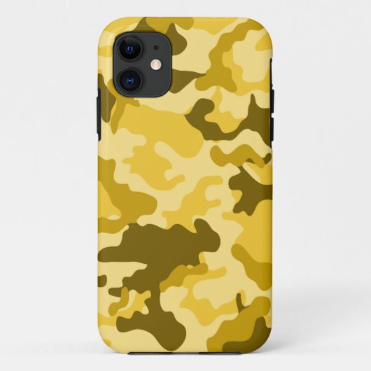 iPhone 11 Yellow Camo iPad 5 Coque (Dos)