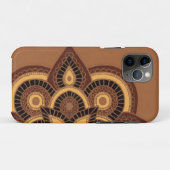 iPhone 11Pro Hoesje Tribal geometrisch patroon (Achterkant (horizontaal))