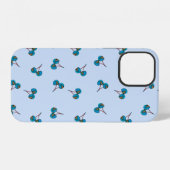 iPhone 12 Coque de téléphone Blue Cherry Pattern Case-Mate p (Verso Horizontal)