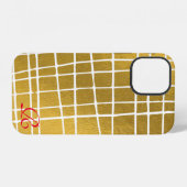 iPhone 12 Or moderne et Coque-Mate de Monogramme coque iphon (Verso Horizontal)