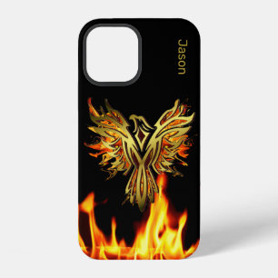 iPhone 12 Phoenix flamboyant sur coque noire Case-Mate