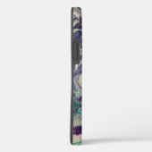 iPhone 12 Pro Artwork Hoesje - Paarse en Groen (Achterkant / Rechts)