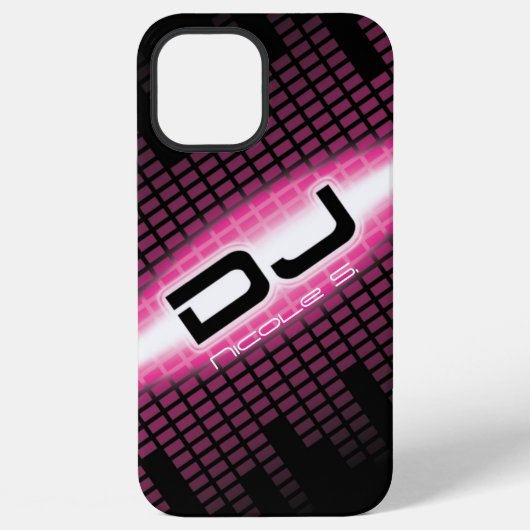 iPhone 12 Pro Max DJ Modern Pink Coque (Diagonal) (Verso)