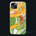 iPhone 13 Case Aquarelle de fleurs exotiques<br><div class="desc">Fleurs exotiques Aquarelle Artiste : Tim OToole</div>