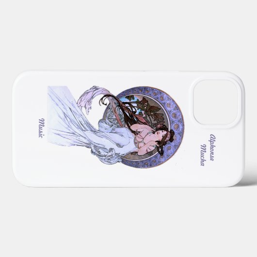 iPhone 13 coque Alphonse Mucha Art Nouveau (Verso (horizontal))