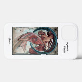 iPhone 13 coque Alphonse Mucha Art Nouveau (Verso (horizontal))