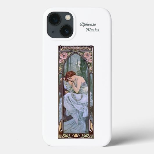 iPhone 13 coque Alphonse Mucha Art Nouveau (Verso)