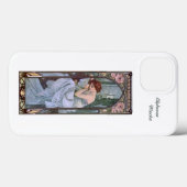 iPhone 13 coque Alphonse Mucha Art Nouveau (Verso (horizontal))
