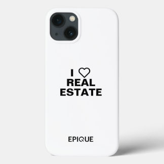 iPhone 13 Coque blanc - I Heart Real Estate