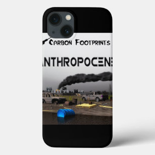 iPhone 13 Coque Empreintes Carbone - Anthropocène