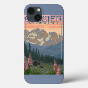 iPhone 13 Coque Fleurs de printemps - Parc national des Glaciers, 