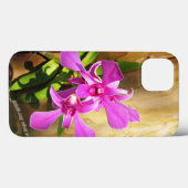 iPhone 13 Coque Orchidées roses (Verso (horizontal))