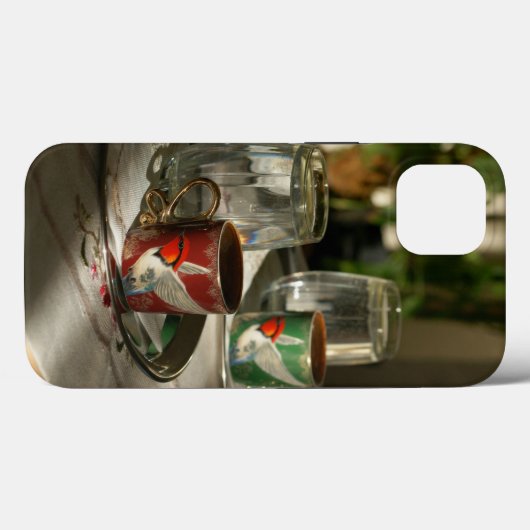iPhone 13 Coque Peaceful Coffee Cup Image (Verso (horizontal))