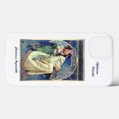 iPhone 13 hoesje Alphonse Mucha Art Nouveau (Achterkant (horizontaal))