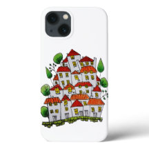 iPhone 13 hoesje (Doodle - Handgetekend)