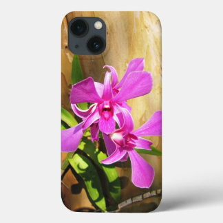 iPhone 13 Hoesje roze orchideeën