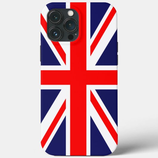 iPhone 13 Pro Max Cell Hoesje Union Jack Flag (Achterkant)