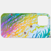 iPhone 13 Pro Max Coque avec de l'herbe marine col (Verso (horizontal))