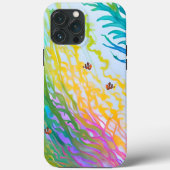 iPhone 13 Pro Max Coque avec de l'herbe marine col (Verso)