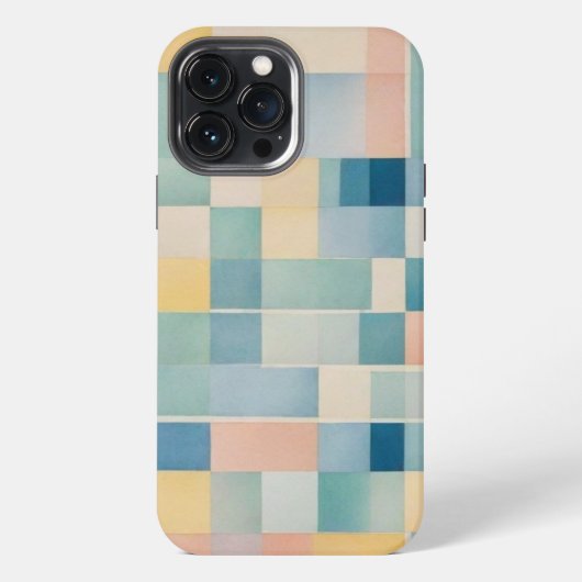 iPhone 13 Pro Max Slim Fit Hoesje, waterverf print Hoesje (Achterkant)