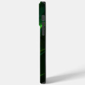 iphone 14 abstracte zwarte groene hoesjes max pro (Achterkant / Links)