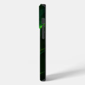 iphone 14 abstracte zwarte groene hoesjes pro (Achterkant / Links)