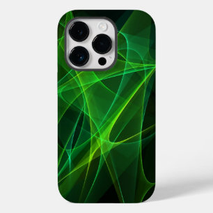 iphone 14 abstraits coques noir vert pro